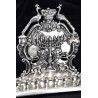 Lampa chanukowa, chanuka - żydowski świecznik - plater