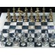 Onyks - stylowe szachy srebrzone - wyjątkowy prezent