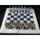 Onyks - stylowe szachy srebrzone - wyjątkowy prezent