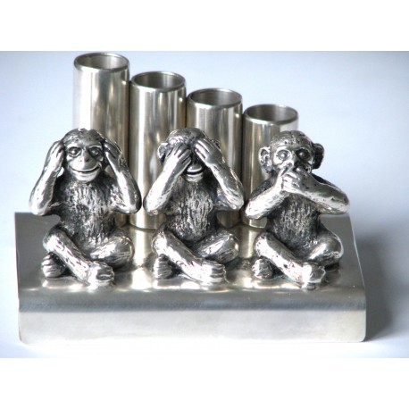 Nic nie widzę, nic nie mówię, nic nie słyszę - stojak na długopisy