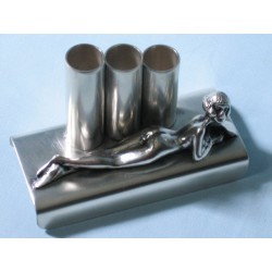 Podstawka do długopisów z kobietą - prezent dla Szefa