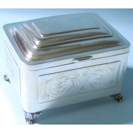 Chińskie smoki - cukiernica platerowana