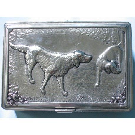 Szktaułka posrebrzana -psy gończe