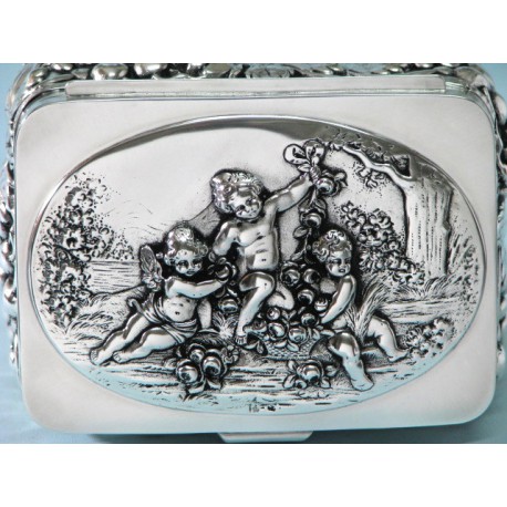 Prezent  ślubny -Amory- cukiernica platerowana