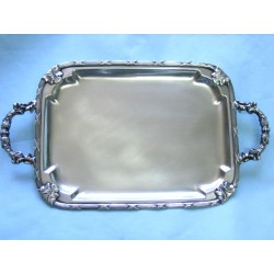 Tacka pod filiżankę/kieliszki platerowana srebrem