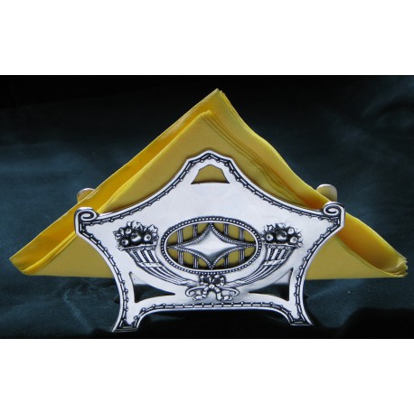 Misterny posrebrzany serwetnik