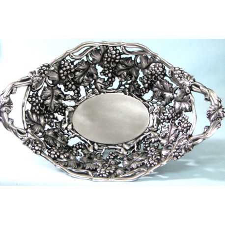 Rocznica  ślubu - Ażurowa patera z motywem winogronowym -platery