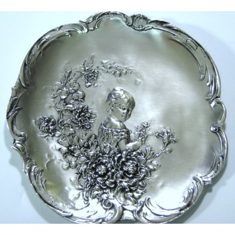 Wizytownik/Tacka/Obrazek z dziewczynką -plater