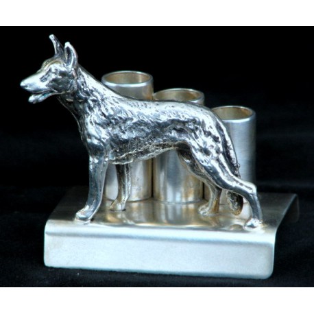 Oryginalny gadżet na biurko - stojaczek na długopisy z owczarek